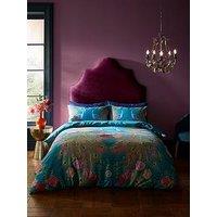 Matthew Williamson Xanadu 100% Cotton Sateen Duvet Cover Set - Teal