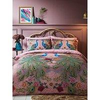 Matthew Williamson Xanadu 100% Cotton Sateen Duvet Cover Set - Pink