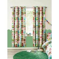 Catherine Lansfield Curious Caterpillar Reversible Eyelet Curtains