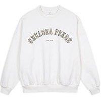 Chelsea Peers Branded Crew Neck Sweatshirt - Off White