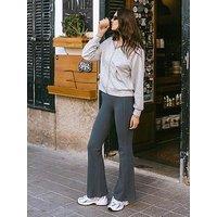 Chelsea Peers Flared Leggings - Plain - Dark Grey