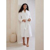 Chelsea Peers Cotton Towelling Dressing Gown - White