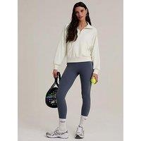 Chelsea Peers Luxecomfort Scuba Half-Zip Sweatshirt - Cream