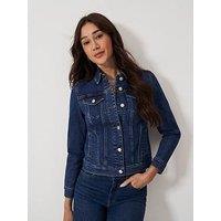 Crew Clothing Denim Western Jacket - Blue