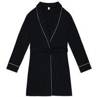 Chelsea Peers Modal Robe - Plain Black