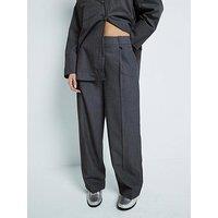Ri Petite Cargo Wide Leg Trousers - Grey