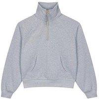 Chelsea Peers Quarter Zip Sweatshirt - Grey