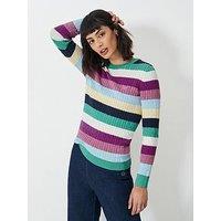 Crew Clothing Heritage Cable Neck Jumper - Multi