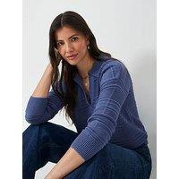 Crew Clothing Tali Collared Jumper - Blue