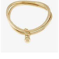 Mint Velvet Gold Tone Triple Bangle - Gold