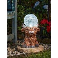 Smart Solar Gazing Highland Cow
