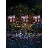 Smart Solar Damasque Stake Light - 3 Pack