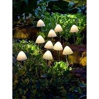 Smart Solar Lumishrooms 10-Piece String Lights