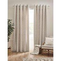 Catherine Lansfield Brooke Floral Eyelet Curtains
