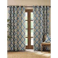 Pineapple Elephant Suri Lined Eyelet Curtains
