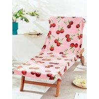 Catherine Lansfield Cherries 100% Cotton Beach Towel