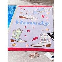 Sassy B Howdy Cowgirl 100% Cotton Beach Towel