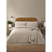 Catherine Lansfield Folkstone Geo Duvet Cover Set- Natural