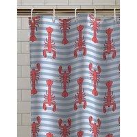 Catherine Lansfield Lobster Shower Curtain