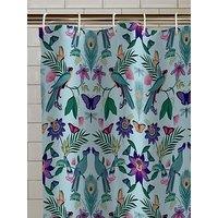 Catherine Lansfield Mya Tropical Bird Shower Curtain