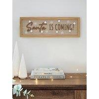 Very Home Santa Is Coming Wood Art - Fsc Certified