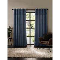 Catherine Lansfield Melville Lined Eyelet Curtains