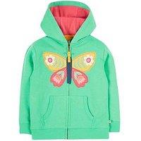 Frugi Girls Carbis Hoodie - Green
