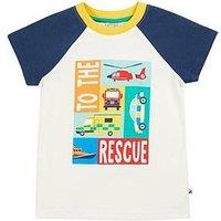 Frugi Boys Reid Raglan T-Shirt - White
