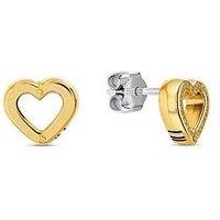 Tommy Hilfiger Toggle Heart Ladies Earrings Gold