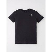 Under Armour Junior Boys Sportstyle Left Chest Logo T-Shirt - Black