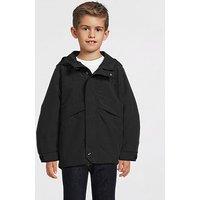V By Very Boys Fleece Lined Rainmac - Black