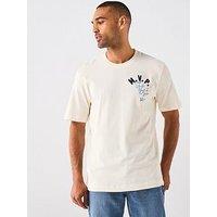 Mango Casual Mvp Heavyweight Short Sleeve Crew Neck T-Shirt - Beige