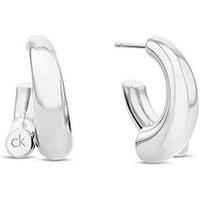 Calvin Klein Ck Spiral Ladies Earrings Silver