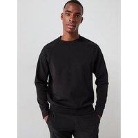 Mango Aosta Performance Crew Sweat - Black