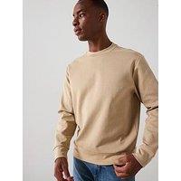 Mango Nole Essentials Heavyweight Crew Sweat - Brown
