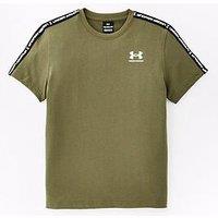 Under Armour Junior Boys Icon Taped T-Shirt - Green