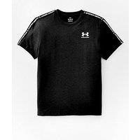 Under Armour Junior Boys Icon Taped T-Shirt - Black