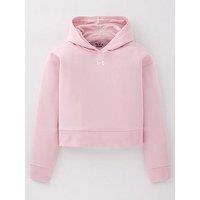 Under Armour Junior Girls Rival Fleece Hoodie - Pink