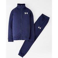 Under Armour Junior Boys Rival Knit Tracksuit - Navy