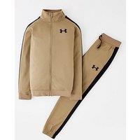 Under Armour Junior Boys Rival Knit Tracksuit - Green