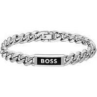 Boss Kassy Emblem Men'S Bracelet Silver