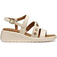 Geox Meliconia Wedge Sandal - Cream