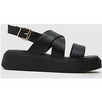 Schuh Tamia Chunky Flatform Sandals - Black