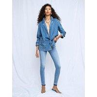 River Island Mid Rise Sculpt Jeans - Light Denim