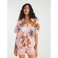 River Island Celestial Shirt Set - Pink