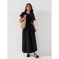 V By Very Broderie Back Scallop Sleeve Top