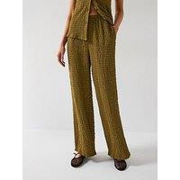 V By Very Wide Leg Co-Ord Trousers - Khaki