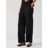 V By Very Wide Leg Co-Ord Trousers - Black