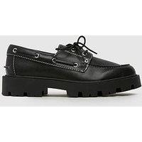 Schuh Leora Boat Shoe - Black