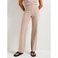 V By Very Wide Leg Trousers Co-Ord - Neutral